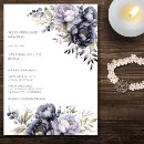 Search for lavender black wedding invitations Elegant