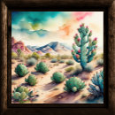 Search for watercolor cactus art Landscape
