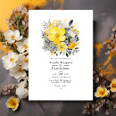 Search for yellow and grey wedding invitations Watercolor