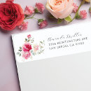 Search for elegant rose return address labels Bridal shower