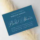 Search for blue and white bridal shower invitations Traditional