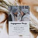 Search for stylish engagement party invitations Black and white