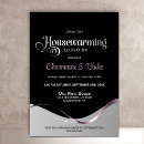 Search for black housewarming party invitations Silver