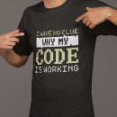 Search for i have no clue tshirts Programmer