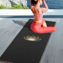 Search for flowers yoga mats Black