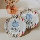 Search for pumpkin baby shower plates Halloween