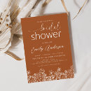 Search for burnt orange bridal shower invitations Terracotta