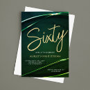 Search for emerald 60th birthday invitations Gold