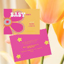 Search for pink flower invitations Retro