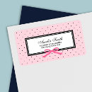 Search for black polka dot return address labels Modern