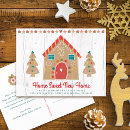 Search for new address cards Gingerbread house
