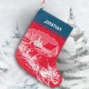 Search for santa sleigh christmas stockings Snow