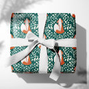 Search for baby fox wrapping paper Green
