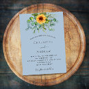 Search for blue sunflower wedding invitations Sunflowers
