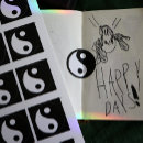 Search for dark and light stickers Symbol