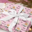 Search for blush christmas wrapping paper Vintage