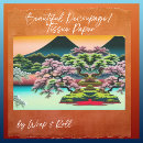 Search for cherry blossom tissue paper Landscape