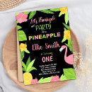 Search for flamingo and pineapple invitations For kids