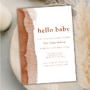 Search for burnt orange baby shower invitations Simple