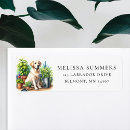 Search for yellow labrador return address labels Dog