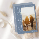 Search for dusty blue wedding save the dates Minimal