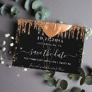 Search for sweet 16 save the date postcards Black
