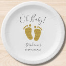 Search for gold glitter plates Baby shower