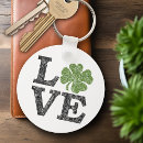 Search for cute irish round key rings St patricks day