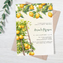 Search for citrus bridal shower invitations Botanical
