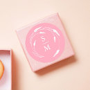 Search for pink monogram wedding stickers Classic