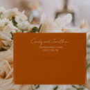 Search for burnt orange envelopes Modern