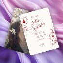 Search for ruby red wedding invitations Typography