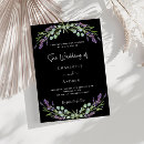 Search for lavender black wedding invitations Violet