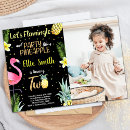 Search for flamingo and pineapple invitations For kids
