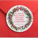 Search for elegant holly wreath stickers Vintage