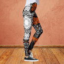 Search for black and white flowers leggings Abstract