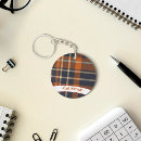 Search for buffalo round key rings Plaid