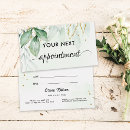 Search for hair stylist appointment cards Elegant