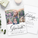 Search for calligraphy graduation invitations Black and white