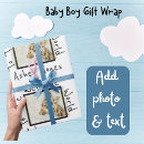 Search for 1st birthday boy wrapping paper Giraffe