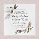 Search for hexagon frame invitations Gold