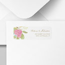 Search for pink and green address stickers Flower
