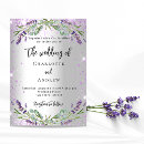 Search for lilac and silver wedding invitations Violet