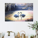 Search for vintage swan art Lake
