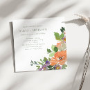 Search for orange and purple wedding invitations Watercolor