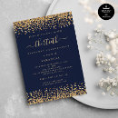 Search for navy blue glitter invitations Elegant