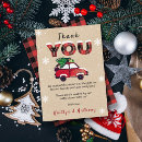 Search for red plaid thank you cards Gender neutral