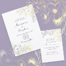 Search for purple lavender gold wedding invitations Rustic