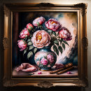 Search for flowers in a vase painting posters Botanical