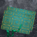 Search for gold and teal tissue paper Decoupage